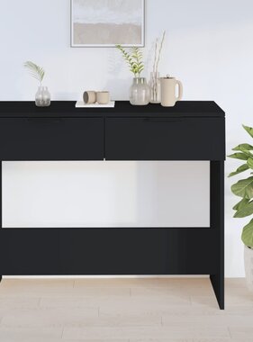 VidaXL Wandtafel 90x36x75 cm bewerkt hout zwart