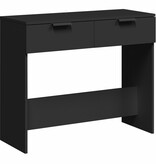 VidaXL Wandtafel 90x36x75 cm bewerkt hout zwart