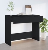 VidaXL Wandtafel 90x36x75 cm bewerkt hout zwart