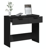 VidaXL Wandtafel 90x36x75 cm bewerkt hout zwart