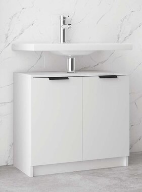 VidaXL Badkamerkast 64,5x33,5x59 cm bewerkt hout wit