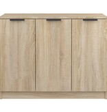VidaXL Dressoir 90,5x30x70 cm bewerkt hout sonoma eikenkleurig