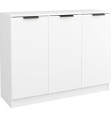 VidaXL Dressoir 90,5x30x70 cm bewerkt hout wit