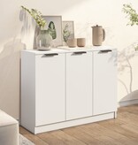 VidaXL Dressoir 90,5x30x70 cm bewerkt hout wit