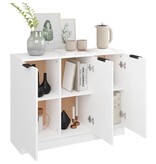 VidaXL Dressoir 90,5x30x70 cm bewerkt hout wit