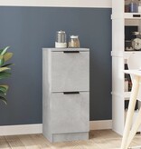 VidaXL Dressoir 30x30x70 cm bewerkt hout betongrijs