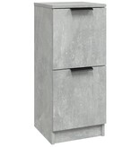 VidaXL Dressoir 30x30x70 cm bewerkt hout betongrijs