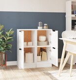 VidaXL Dressoirs 2 st 30x30x70 cm bewerkt hout wit