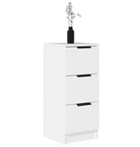 VidaXL Dressoir 30x30x70 cm bewerkt hout wit