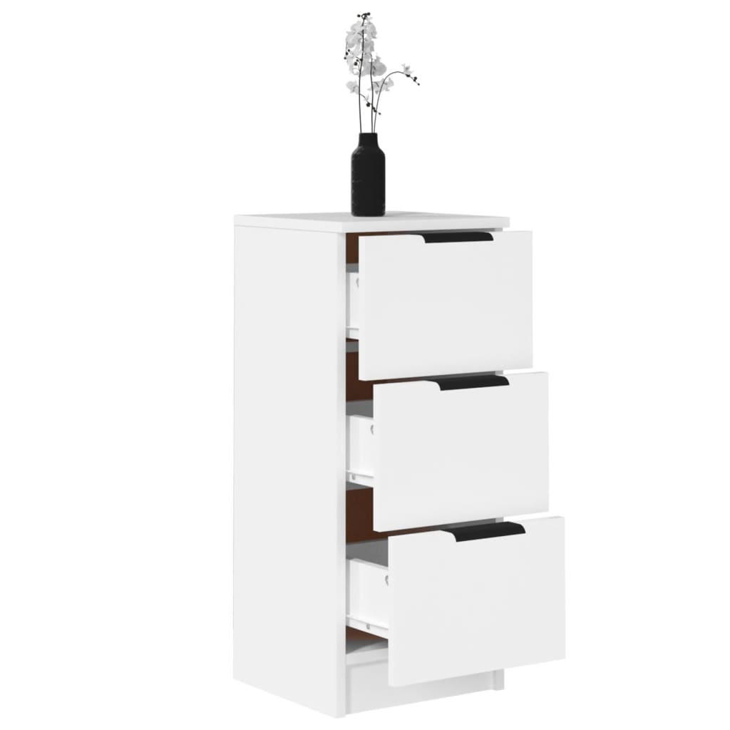 VidaXL Dressoir 30x30x70 cm bewerkt hout wit