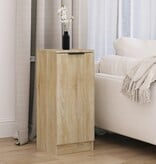 VidaXL Dressoir 30x30x70 cm bewerkt hout sonoma eikenkleurig