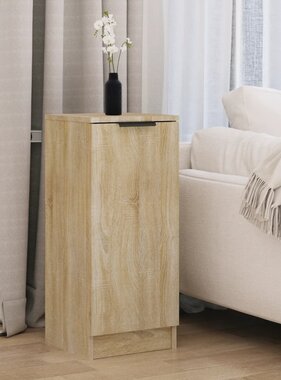 VidaXL Dressoir 30x30x70 cm bewerkt hout sonoma eikenkleurig
