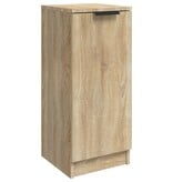 VidaXL Dressoir 30x30x70 cm bewerkt hout sonoma eikenkleurig