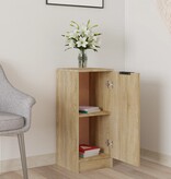 VidaXL Dressoir 30x30x70 cm bewerkt hout sonoma eikenkleurig