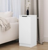 VidaXL Dressoir 30x30x70 cm bewerkt hout wit