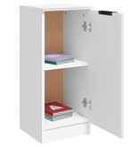 VidaXL Dressoir 30x30x70 cm bewerkt hout wit