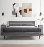 VidaXL Dressoirs 2 st 30x30x70 cm bewerkt hout betongrijs