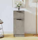 VidaXL Dressoir 30x30x70 cm bewerkt hout betongrijs
