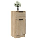 VidaXL Dressoirs 2 st 30x30x70 cm bewerkt hout sonoma eikenkleurig
