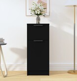 VidaXL Dressoir 30x30x70 cm bewerkt hout zwart