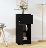 VidaXL Dressoir 30x30x70 cm bewerkt hout zwart