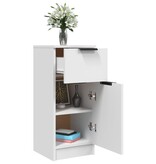 VidaXL Dressoirs 2 st 30x30x70 cm bewerkt hout wit