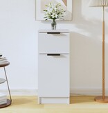 VidaXL Dressoir 30x30x70 cm bewerkt hout wit