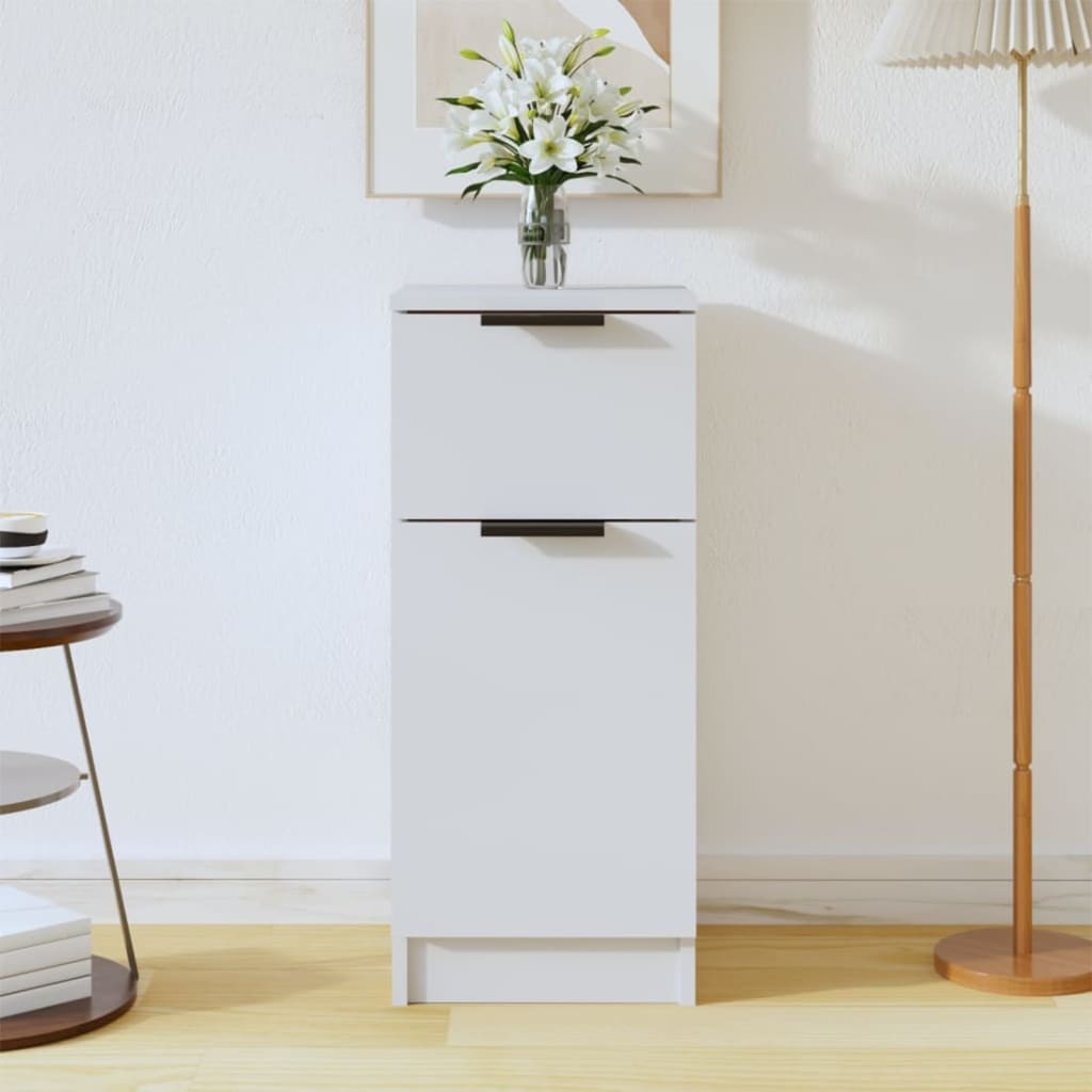 VidaXL Dressoir 30x30x70 cm bewerkt hout wit