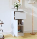 VidaXL Dressoir 30x30x70 cm bewerkt hout wit