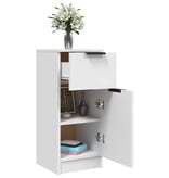 VidaXL Dressoir 30x30x70 cm bewerkt hout wit