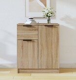 VidaXL Dressoir 60x30x70 cm bewerkt hout sonoma eikenkleurig