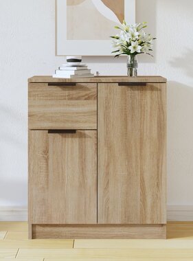 VidaXL Dressoir 60x30x70 cm bewerkt hout sonoma eikenkleurig