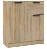VidaXL Dressoir 60x30x70 cm bewerkt hout sonoma eikenkleurig