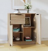 VidaXL Dressoir 60x30x70 cm bewerkt hout sonoma eikenkleurig