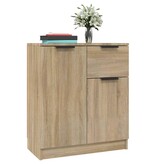 VidaXL Dressoir 60x30x70 cm bewerkt hout sonoma eikenkleurig