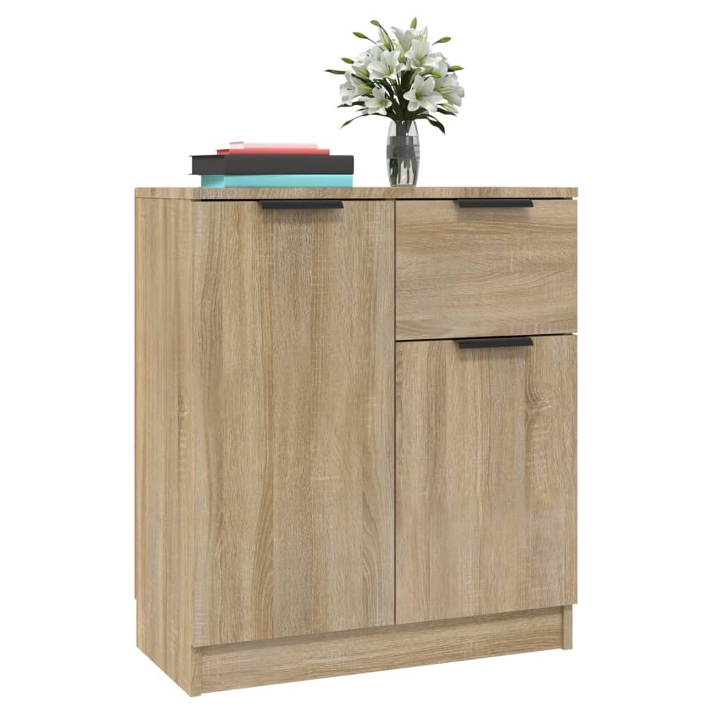 VidaXL Dressoir 60x30x70 cm bewerkt hout sonoma eikenkleurig