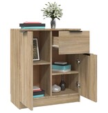 VidaXL Dressoir 60x30x70 cm bewerkt hout sonoma eikenkleurig