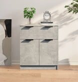 VidaXL Dressoir 60x30x70 cm bewerkt hout betongrijs