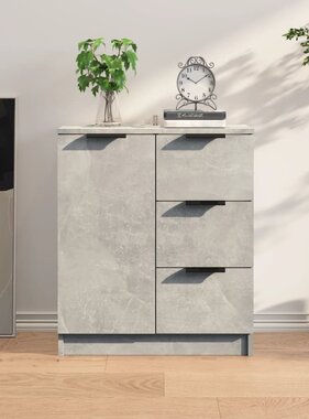 VidaXL Dressoir 60x30x70 cm bewerkt hout betongrijs