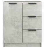 VidaXL Dressoir 60x30x70 cm bewerkt hout betongrijs
