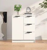 VidaXL Dressoir 60x30x70 cm bewerkt hout wit