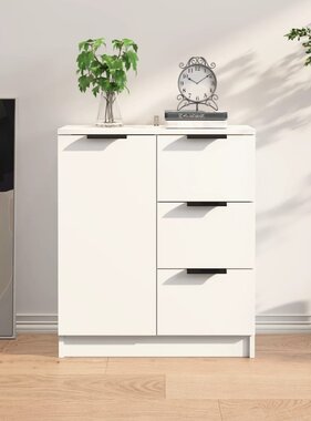 VidaXL Dressoir 60x30x70 cm bewerkt hout wit
