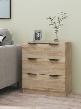 VidaXL Dressoir 60x30x70 cm bewerkt hout sonoma eikenkleurig