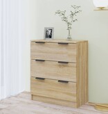 VidaXL Dressoir 60x30x70 cm bewerkt hout sonoma eikenkleurig