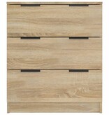VidaXL Dressoir 60x30x70 cm bewerkt hout sonoma eikenkleurig
