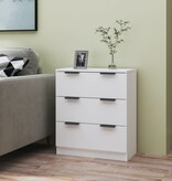 VidaXL Dressoir 60x30x70 cm bewerkt hout wit