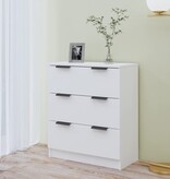 VidaXL Dressoir 60x30x70 cm bewerkt hout wit