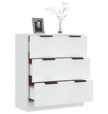 VidaXL Dressoir 60x30x70 cm bewerkt hout wit