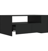 VidaXL Salontafel 102x50x45 cm bewerkt hout zwart