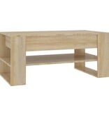 VidaXL Salontafel 102x55x45 cm bewerkt hout sonoma eikenkleurig